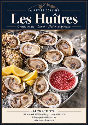 Oysters on ice with lemon and shallot vinegar